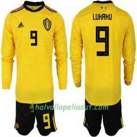 Jalkapallo Pelipaidat Belgia LURARU 9 Lasten World Cup 2018 Vieraspaita Pitkähihainen